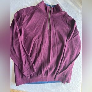 Tommy Bahama pull over 1/4 zip men's size xl maroon